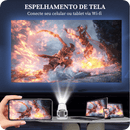 Projetor de Cinema LED 4k - Wi-Fi - Android