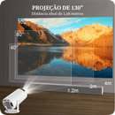 Projetor de Cinema LED 4k - Wi-Fi - Android
