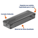 Organizador de Rolos Duplo Otimize Shop – Praticidade e Elegância na Sua Cozinha