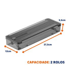 Organizador de Rolos Duplo Otimize Shop – Praticidade e Elegância na Sua Cozinha