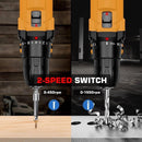 PowerDrill Xtreme™ – Parafusadeira e Furadeira 48V com 2 Baterias, Maleta e Acessórios