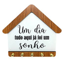 Porta-Chaves Casinha “Tudo Já Foi Um Sonho” – Organize com Significado